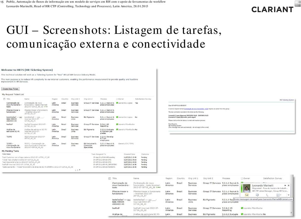 ferramentas de workflow GUI Screenshots: