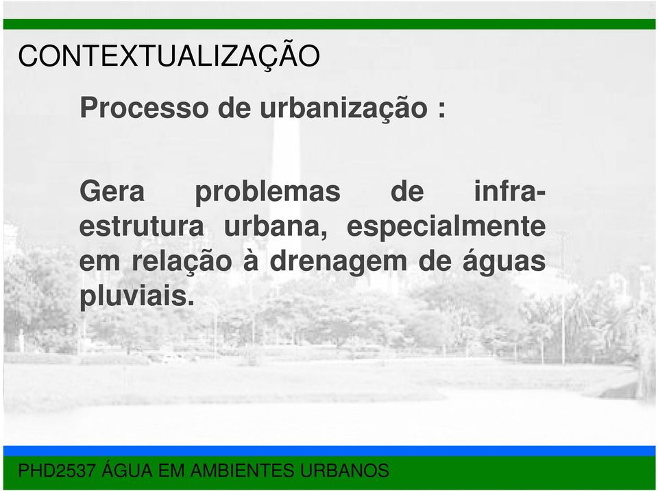 infraestrutura urbana,