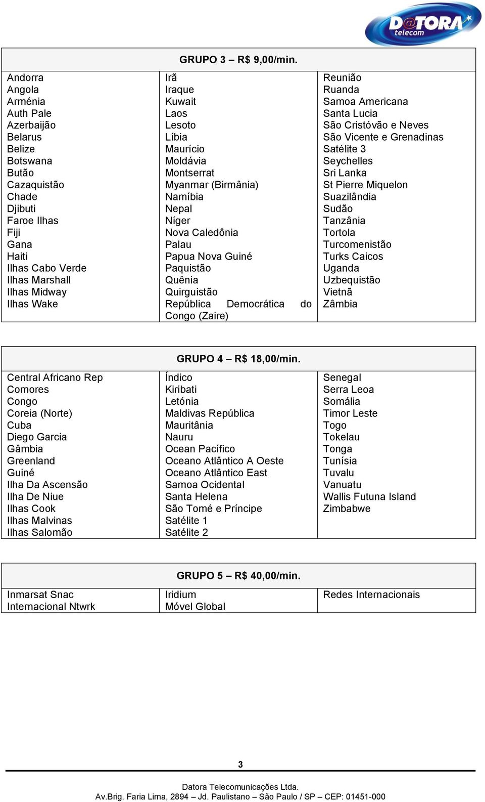 Irã Iraque Kuwait Laos Lesoto Líbia Maurício Moldávia Montserrat Myanmar (Birmânia) Namíbia Nepal Níger Nova Caledônia Palau Papua Nova Guiné Paquistão Quênia Quirguistão República Democrática do