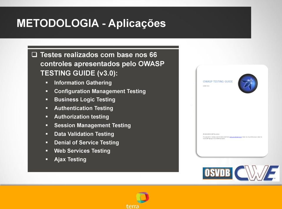 0): Information Gathering Configuration Management Testing Business Logic Testing
