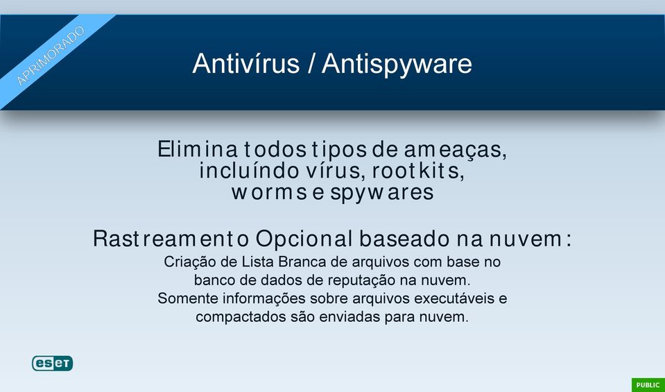 Lista Branca de arquivos com base no banco de dados de reputação na nuvem.