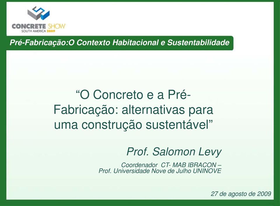construção sustentável Prof.