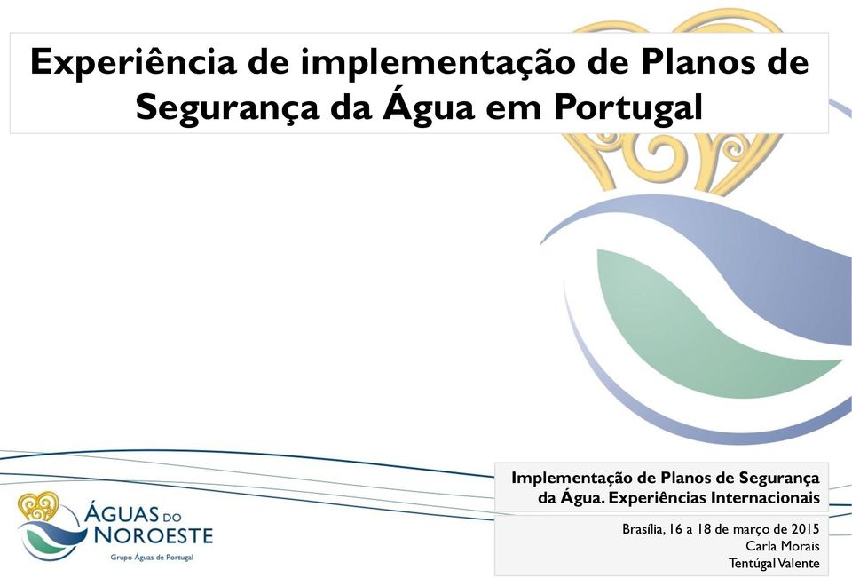 Experiências Internacionais Brasília, 16 a 18 de março de 2015 Carla Morais Os planos de segurança da