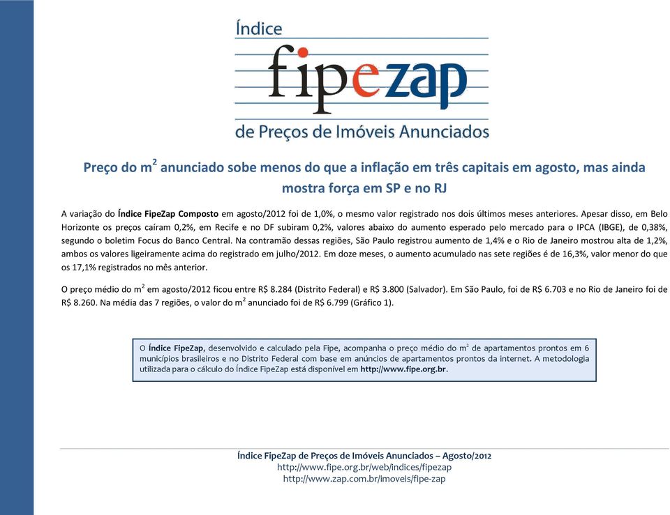 Apesar disso, em Belo Horizonte os preços caíram 0,2%, em Recife e no DF subiram 0,2%, valores abaixo do aumento esperado pelo mercado para o IPCA (IBGE), de 0,38%, segundo o boletim Focus do Banco