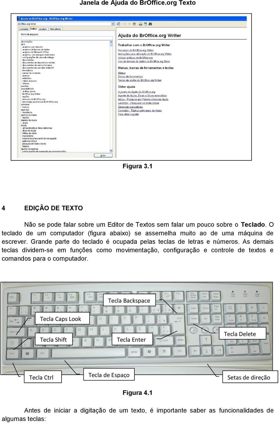 As demais teclas dividem-se em funções como movimentação, configuração e controle de textos e comandos para o computador.