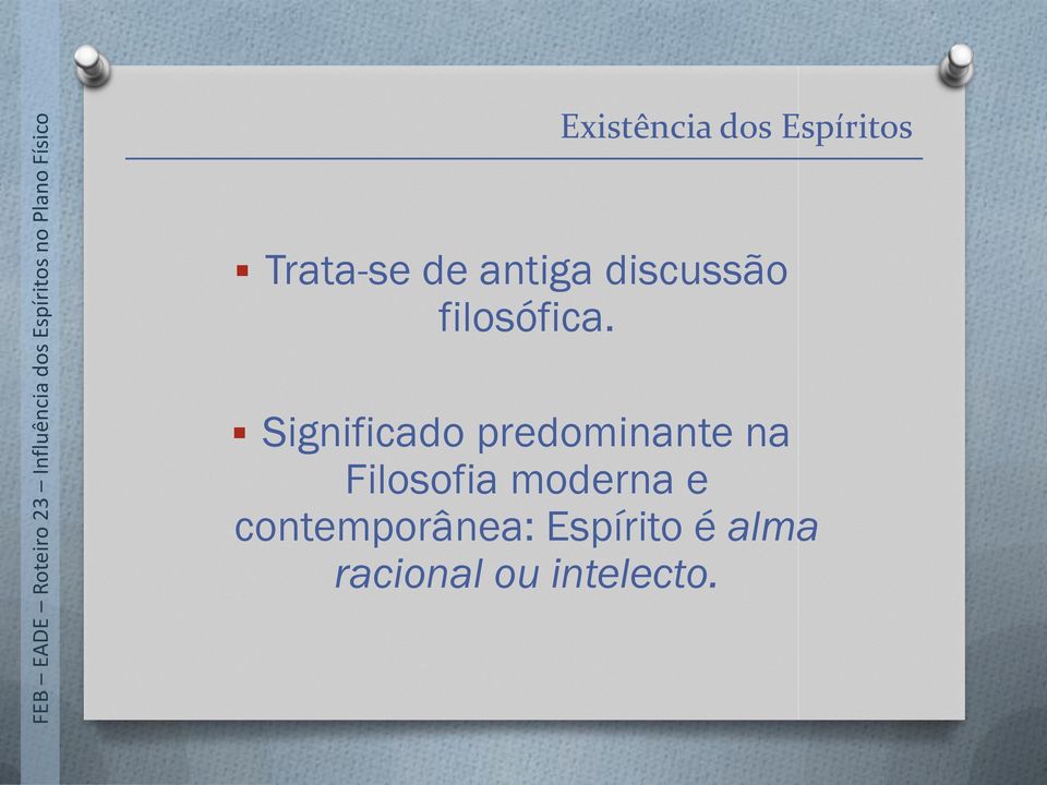 Significado predominante na Filosofia