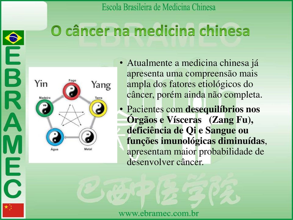 Pacientes com desequilíbrios nos Órgãos e Vísceras (Zang Fu), deficiência de