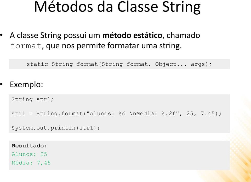 static String format(string format, Object.