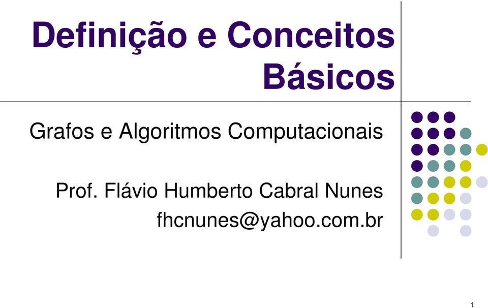 Computacionais Prof.