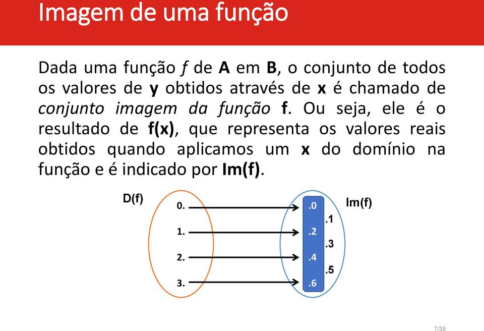 Ou seja, ele é o resultado de f(x), que representa os valores reais obtidos