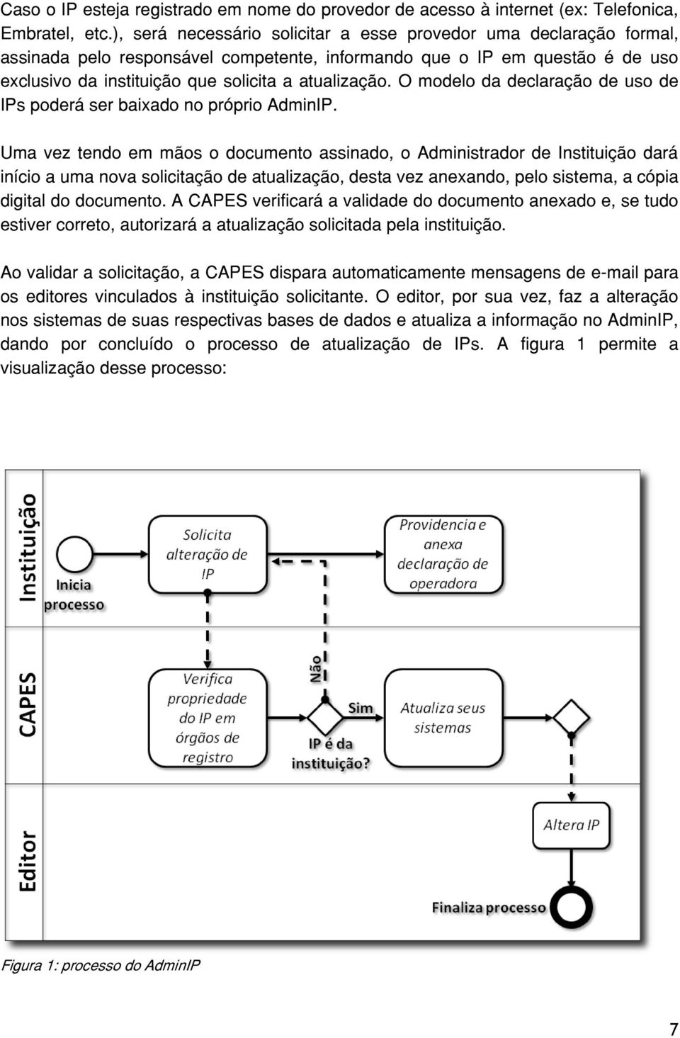 O modelo da declaração de uso de IPs poderá ser baixado no próprio AdminIP.