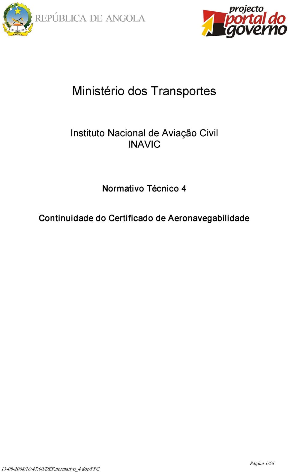 Normativo Técnico 4 Continuidade do