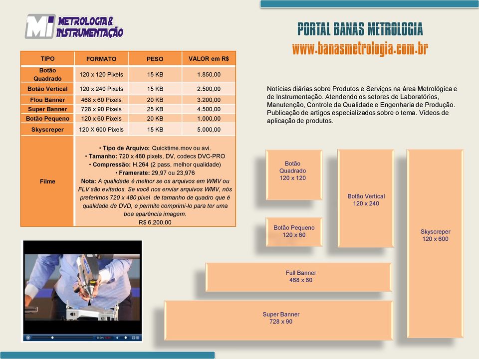 br Notícias diárias sobre Produtos e Serviços na área Metrológica e de Instrumentação. Atendendo os setores de Laboratórios, Manutenção, Controle da Qualidade e Engenharia de Produção.