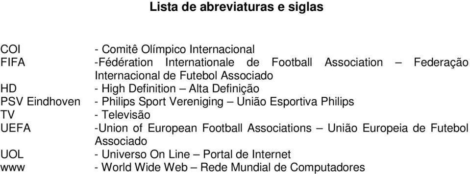 Alta Definição - Philips Sport Vereniging União Esportiva Philips - Televisão -Union of European Football