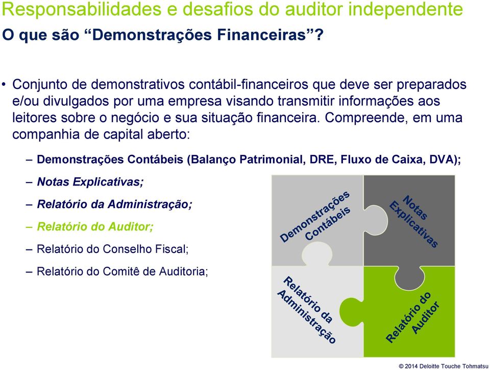 leitores sobre o negócio e sua situação financeira.