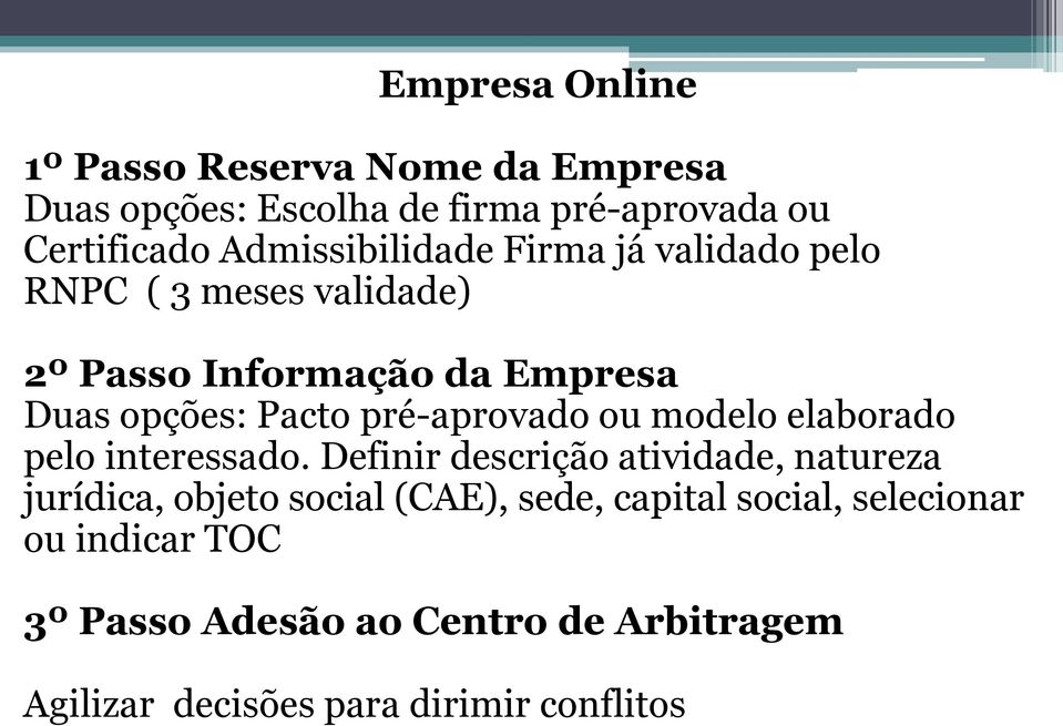 pré-aprovado ou modelo elaborado pelo interessado.