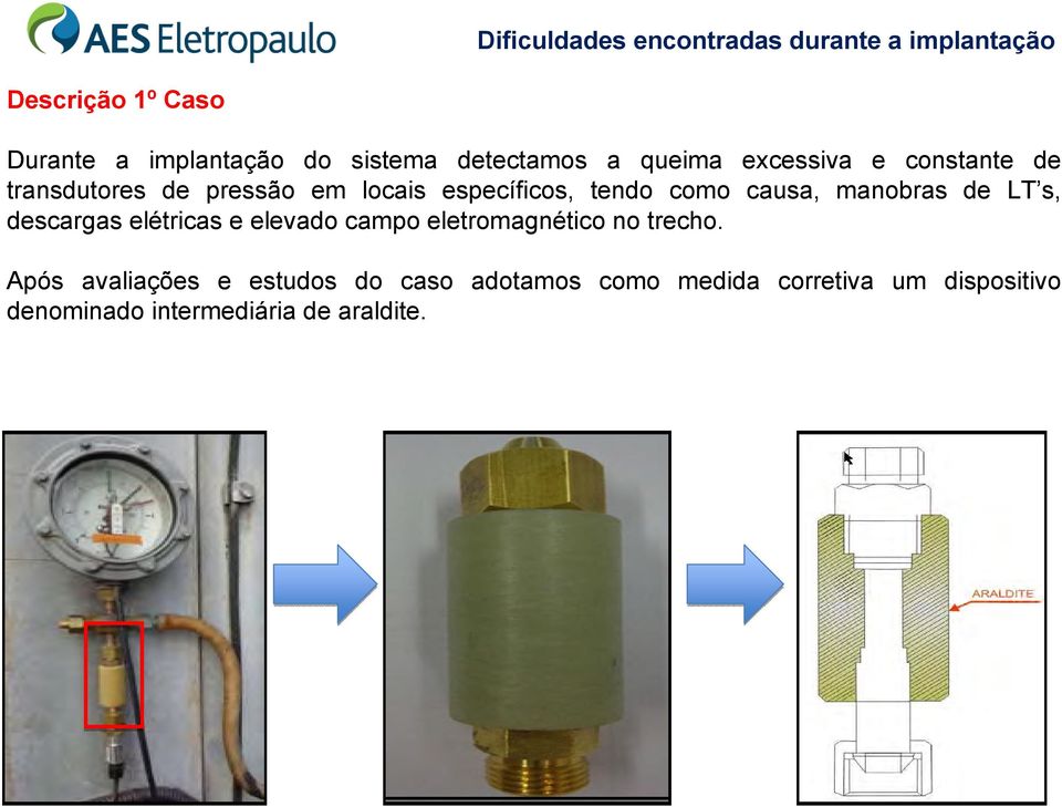 como causa, manobras de LT s, descargas elétricas e elevado campo eletromagnético no trecho.