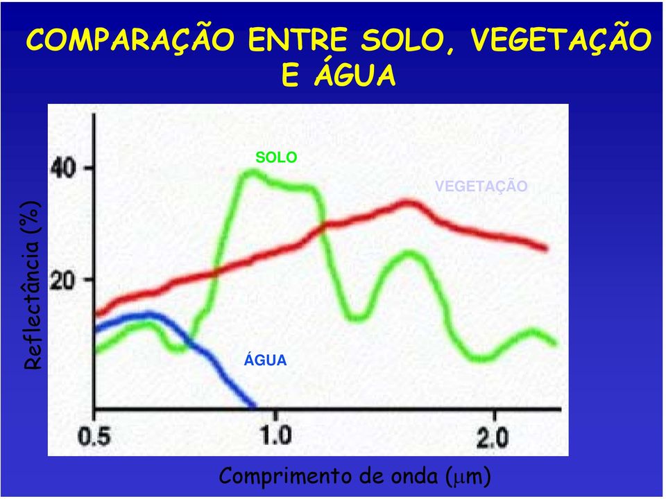 VEGETAÇÃO Reflectância