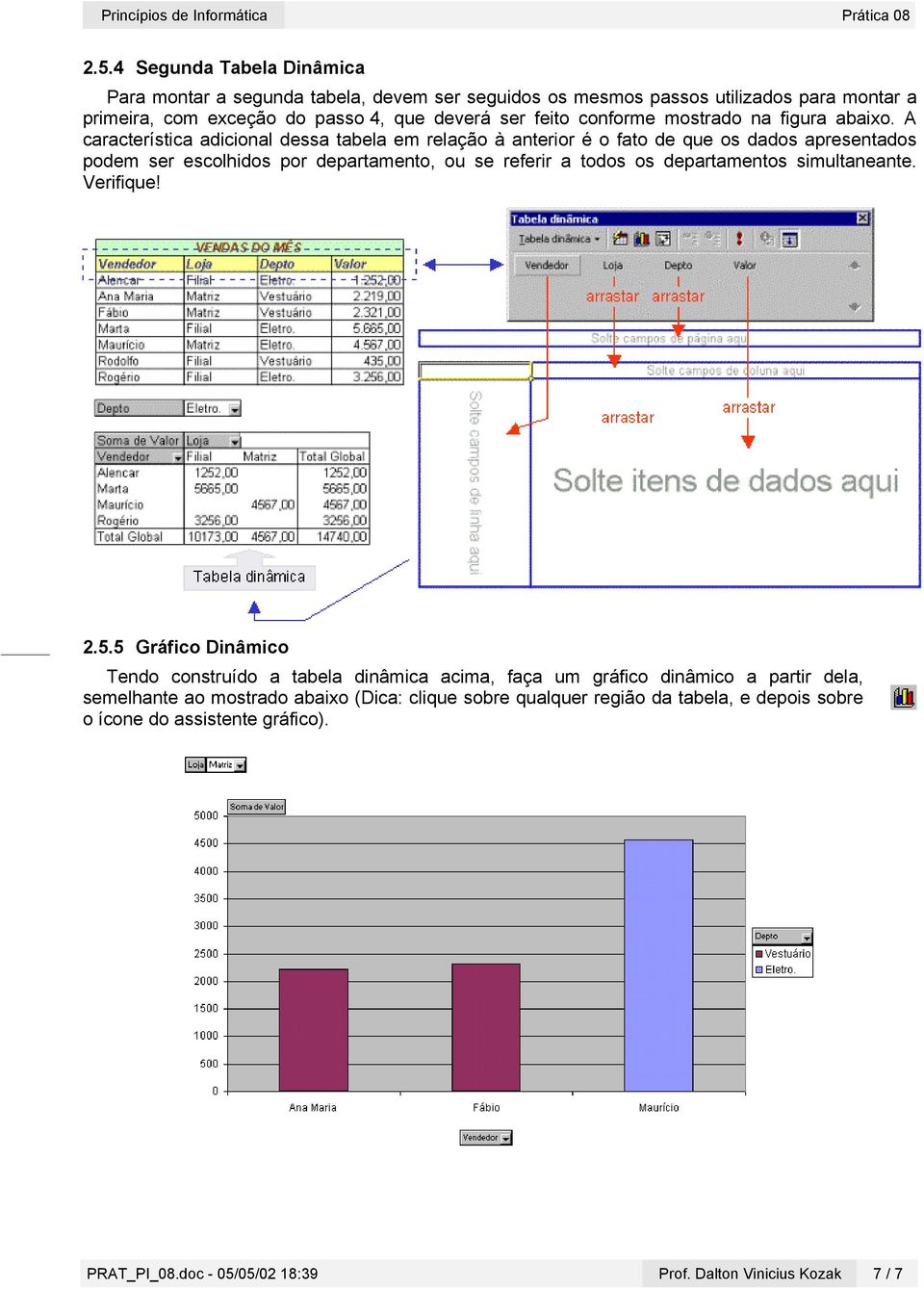 A característica adicional dessa tabela em relação à anterior é o fato de que os dados apresentados podem ser escolhidos por departamento, ou se referir a todos os departamentos