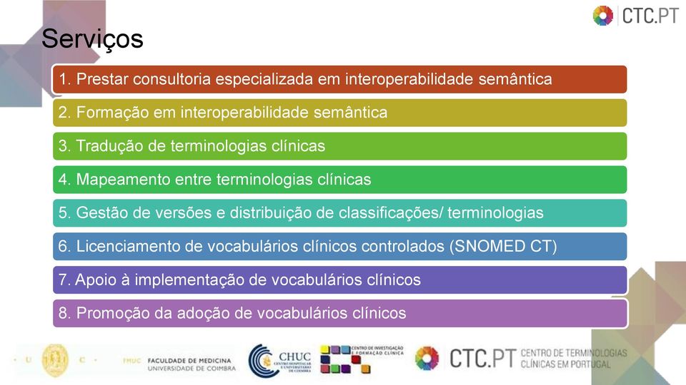 Mapeamento entre terminologias clínicas 5.