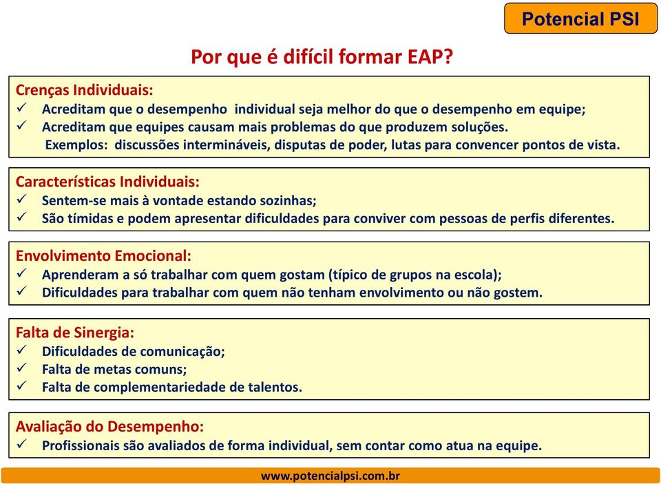 Exemplos: discussões intermináveis, disputas de poder, lutas para convencer pontos de vista.