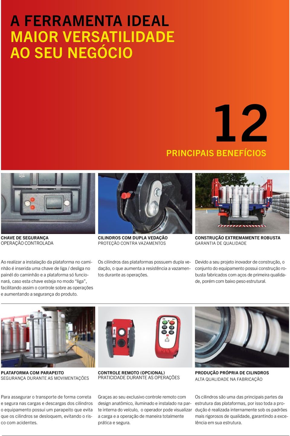 modo liga, facilitando assim o controle sobre as operações e aumentando a segurança do produto.