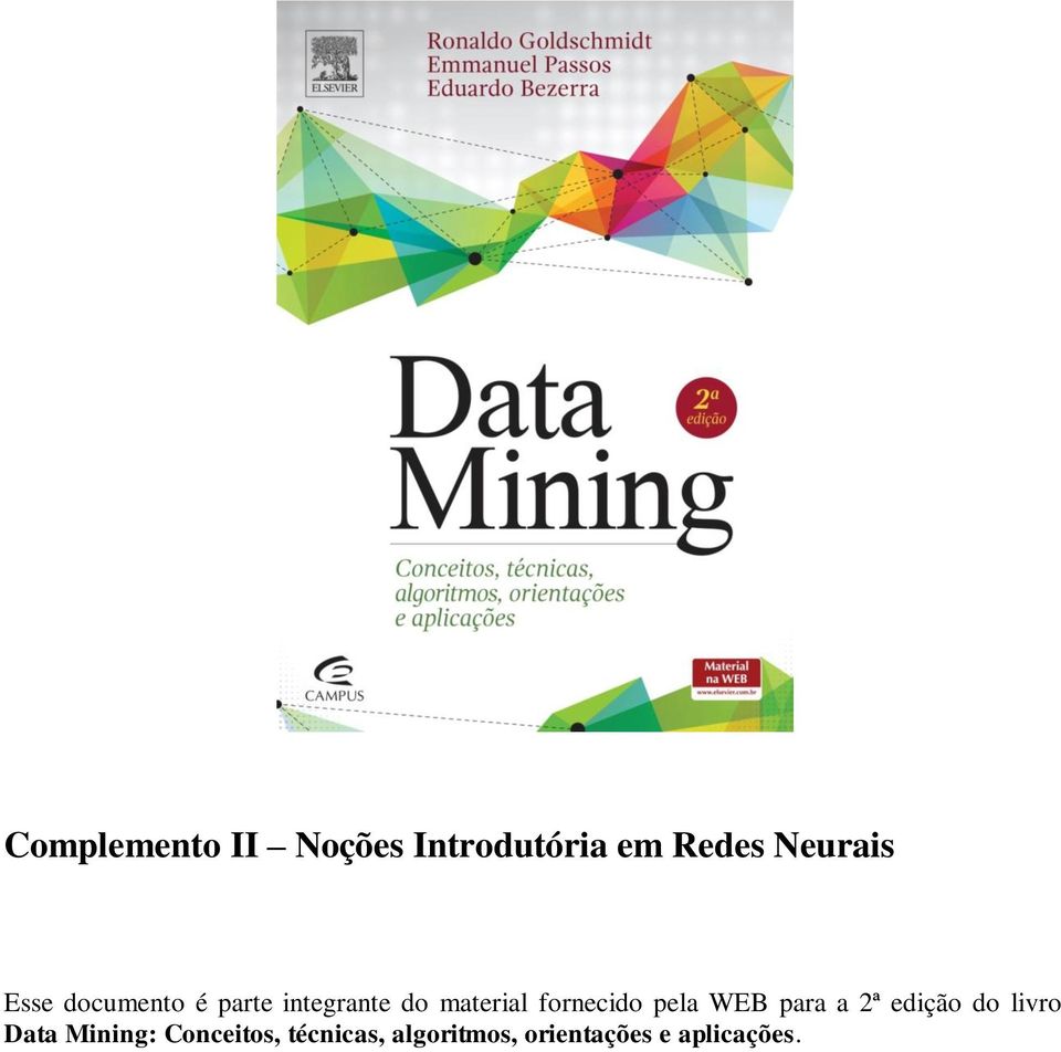 fornecido pela WEB para a 2ª edição do livro Data