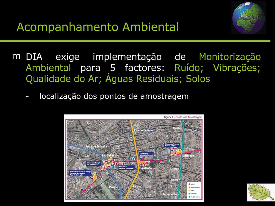 factores: Ruído; Vibrações; Qualidade do Ar;