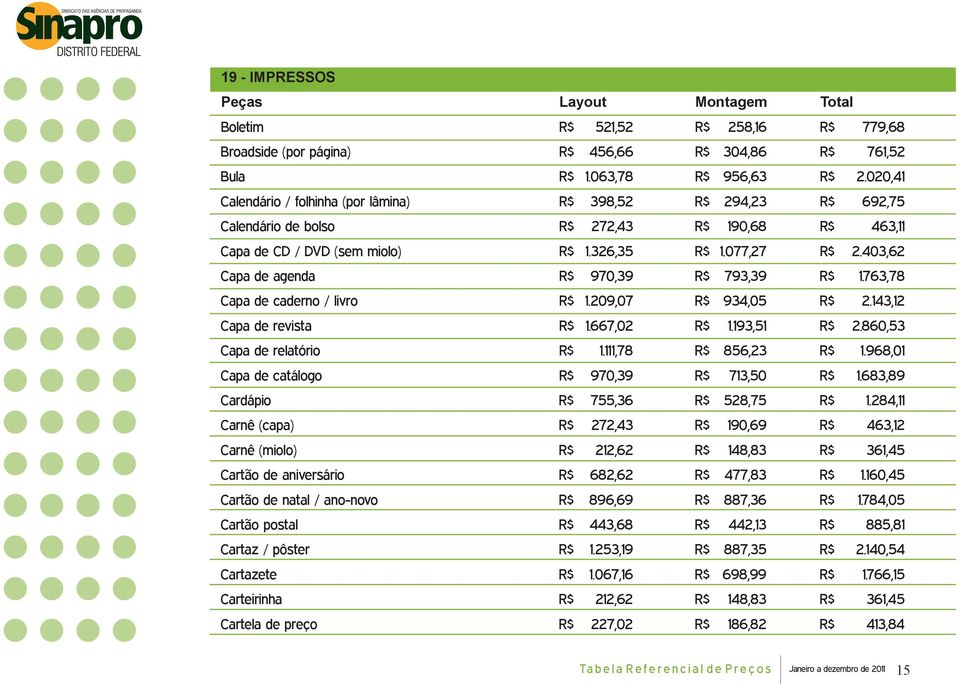 403,62 Capa de agenda R$ 970,39 R$ 793,39 R$ 1.763,78 Capa de caderno / livro R$ 1.209,07 R$ 934,05 R$ 2.143,12 Capa de revista R$ 1.667,02 R$ 1.193,51 R$ 2.860,53 Capa de relatório R$ 1.