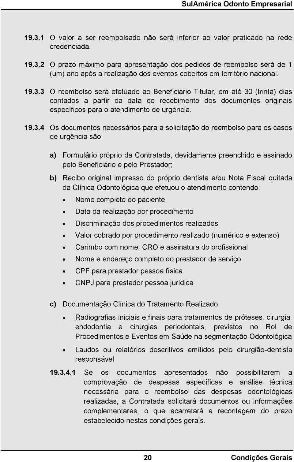 SulAmérica Odonto Empresarial Condições Gerais - PDF Free Download