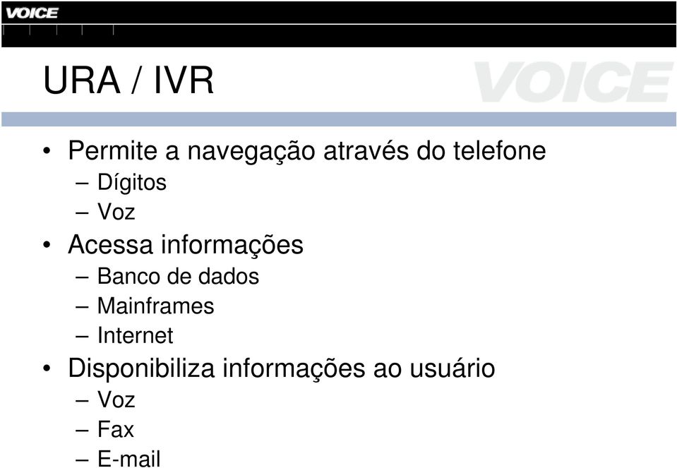 Banco de dados Mainframes Internet