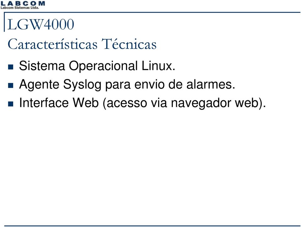 Agente Syslog para envio de