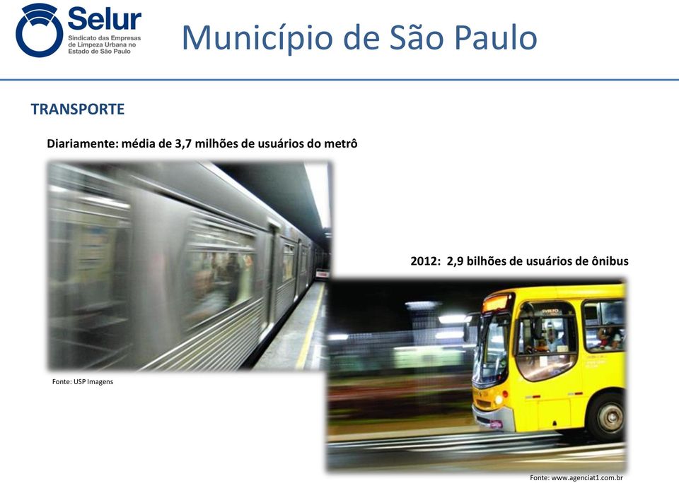 usuários do metrô 2012: 2,9 bilhões de