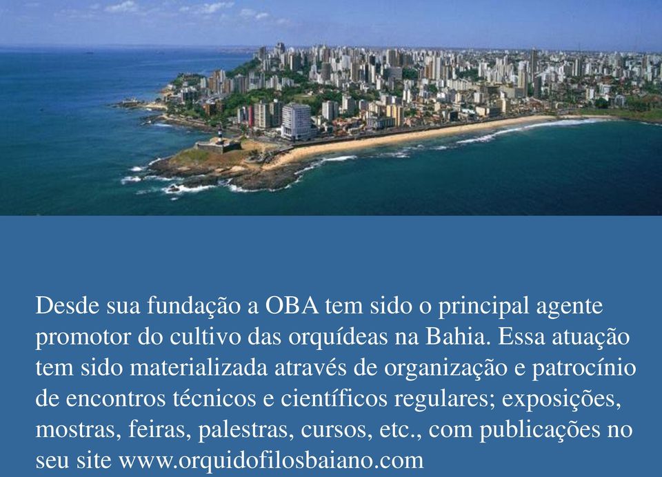 Essa atuação tem sido materializada através de organização e patrocínio de