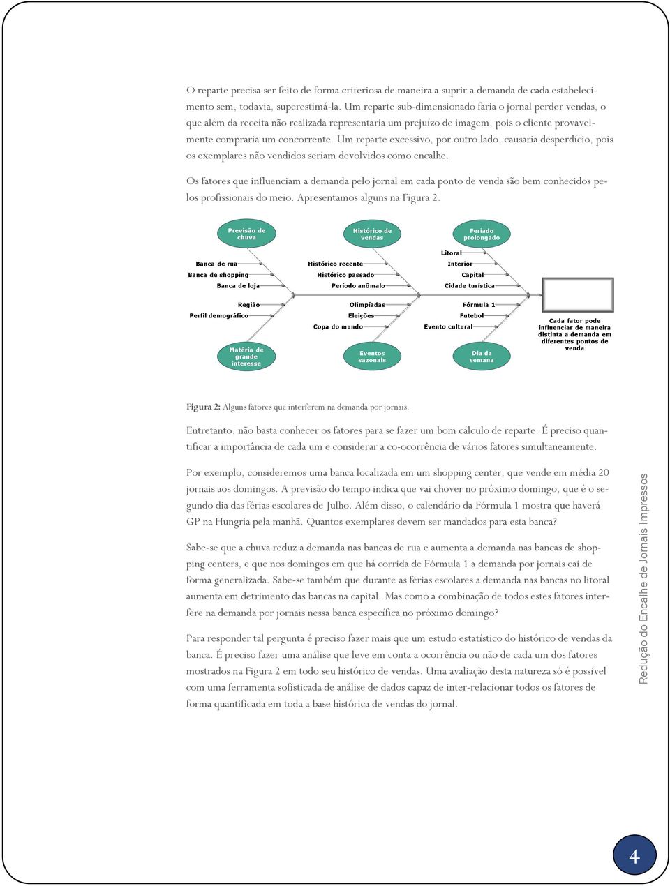 Um reparte excessivo, por outro lado, causaria desperdício, pois os exemplares não vendidos seriam devolvidos como encalhe.