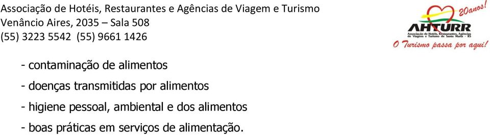 pessoal, ambiental e dos alimentos -