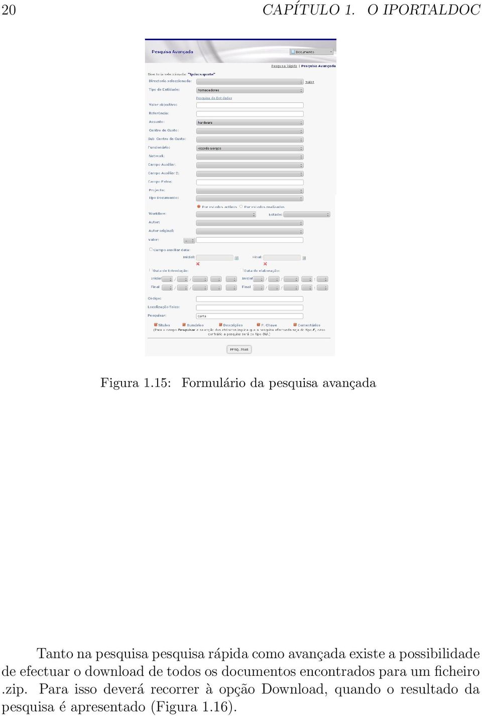 avançada existe a possibilidade de efectuar o download de todos os documentos