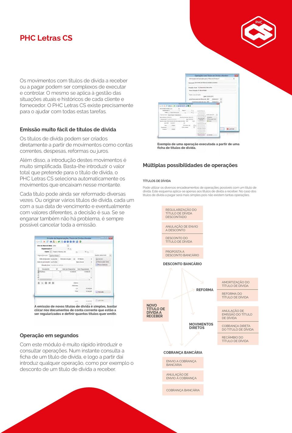 Emissão muito fácil de títulos de dívida Os títulos de dívida podem ser criados diretamente a partir de movimentos como contas correntes, despesas, reformas ou juros.