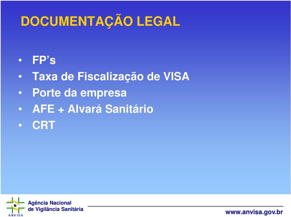 VISA Porte da empresa