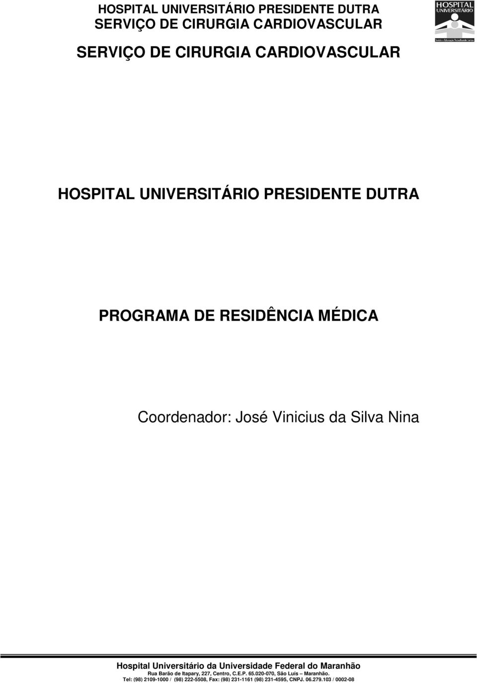 DE RESIDÊNCIA MÉDICA