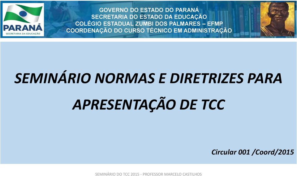 APRESENTAÇÃO DE TCC