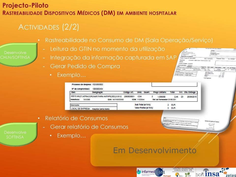 Integração da informação capturada em SAP - Gerar Pedido de Compra Exemplo