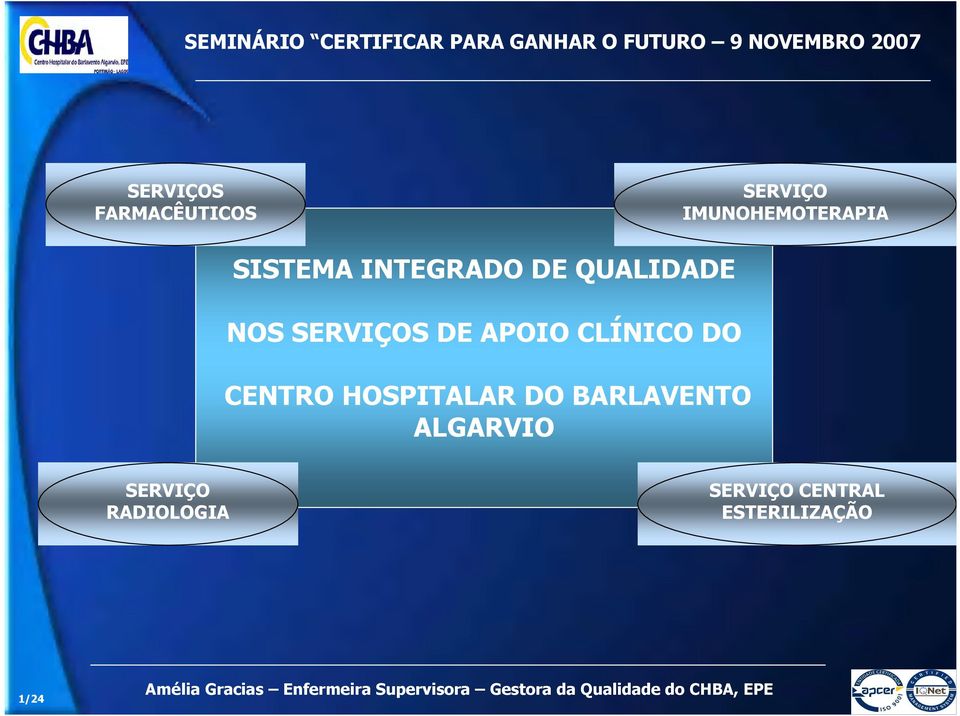 BARLAVENTO ALGARVIO SERVIÇO RADIOLOGIA SERVIÇO CENTRAL ESTERILIZAÇÃO