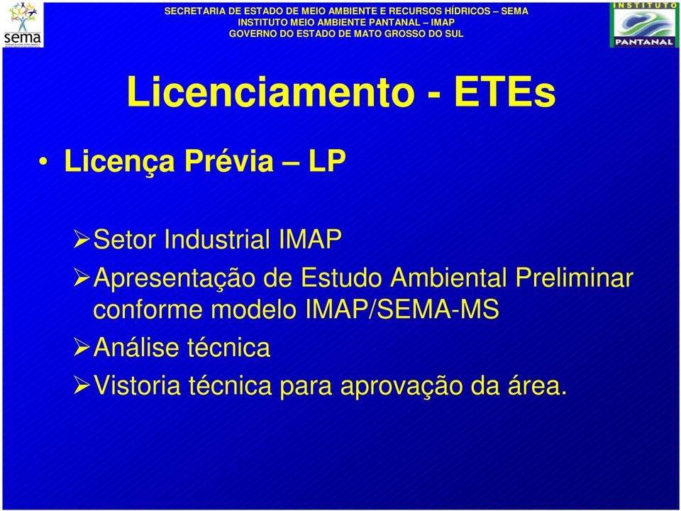 Ambiental Preliminar conforme modelo