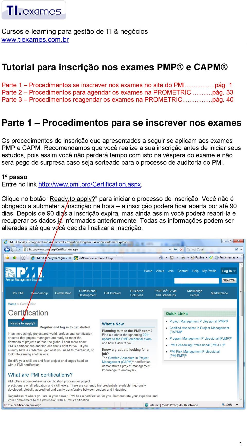 33 Parte 3 Procedimentos reagendar os exames na PROMETRIC...pág.