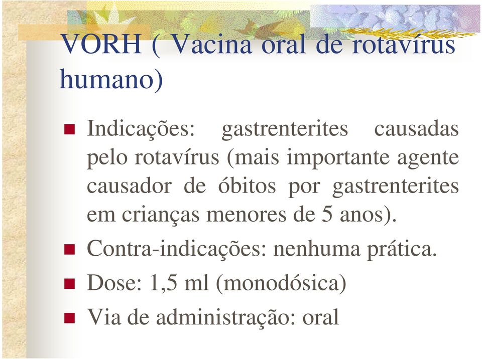 por gastrenterites em crianças menores de 5 anos).