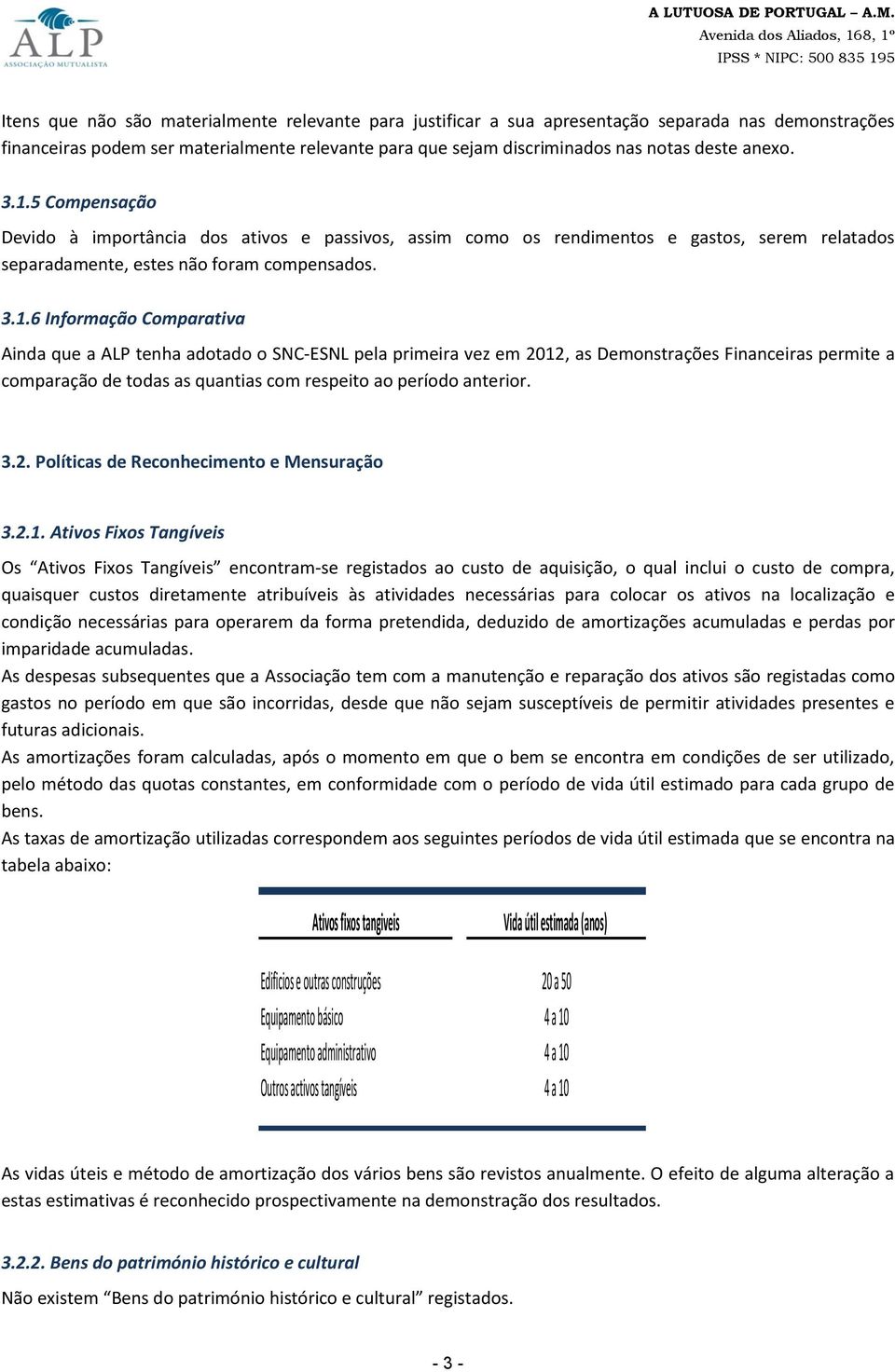 5 Compensação Devido à importância dos ativos e passivos, assim como os rendimentos e gastos, serem relatados separadamente, estes não foram compensados. 3.1.