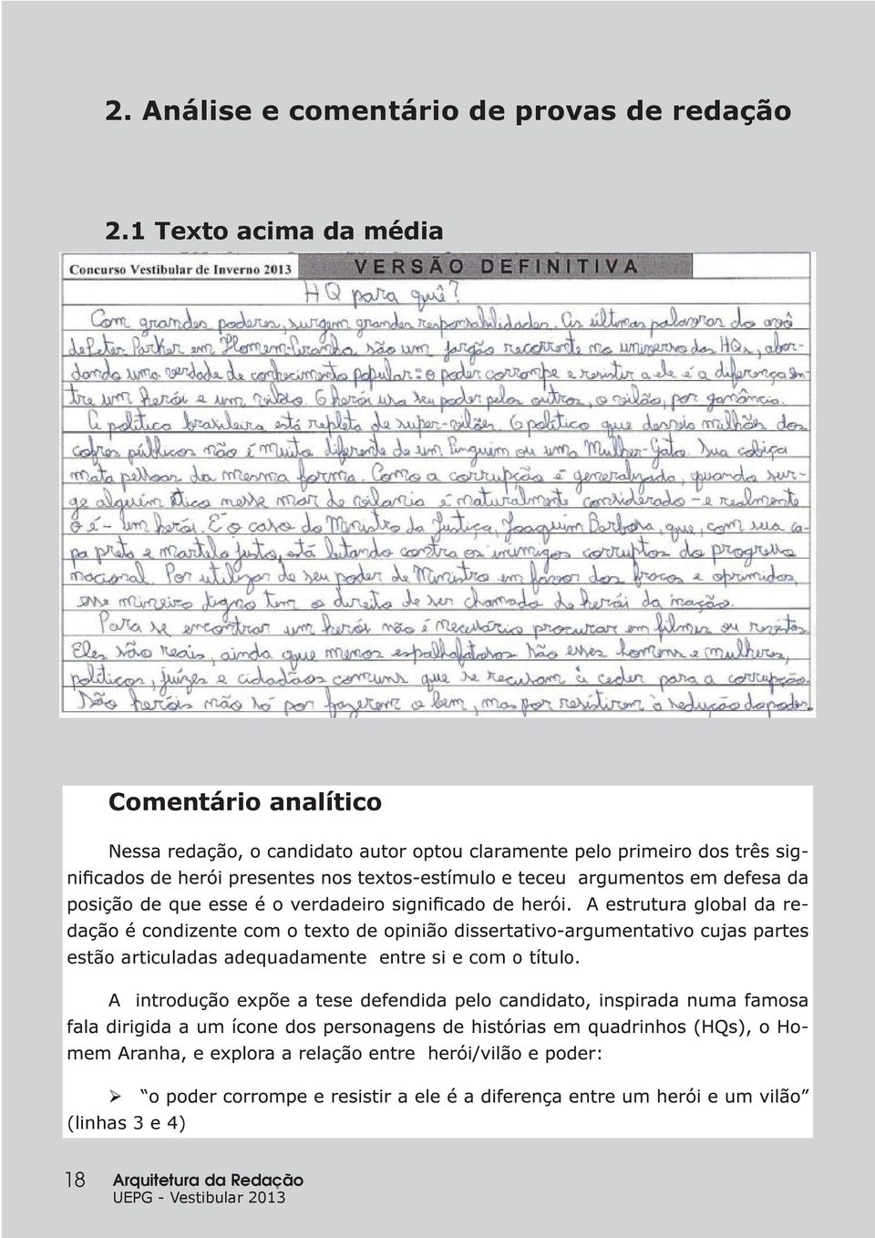 articuladas adequadamente entre si e com o título.