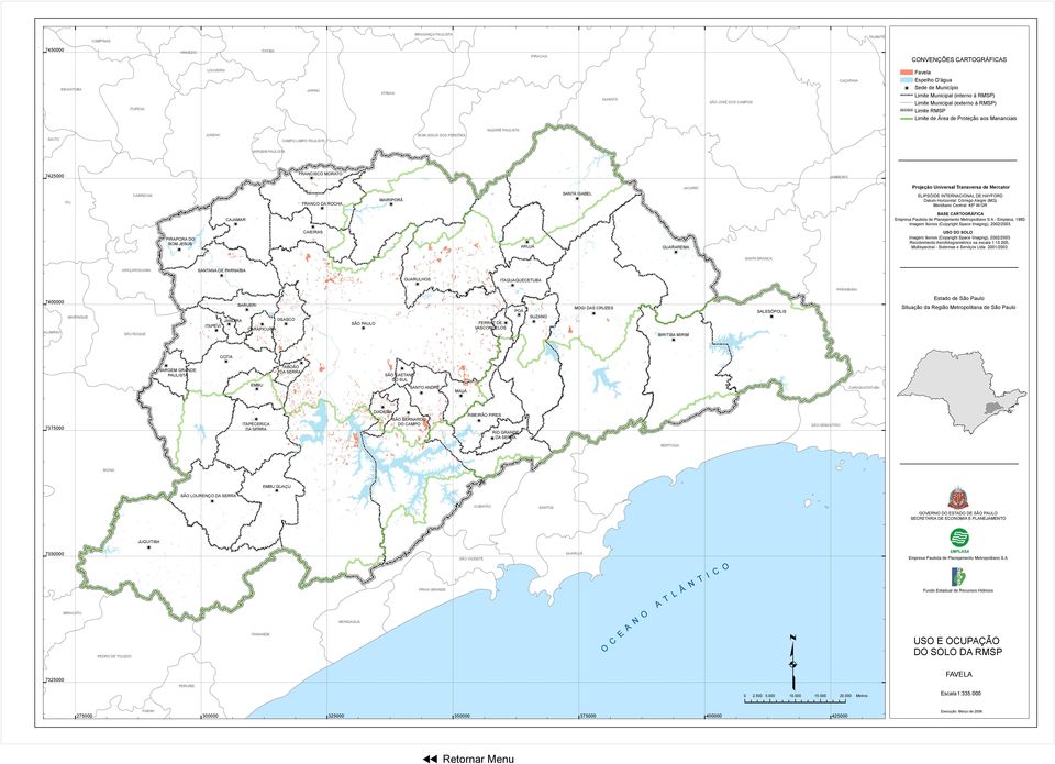 CABREÚVA FRANCO DA ROCHA MAIRIPORÃ SANTA ISABEL JACAREÍ CAJAMAR PIRAPORA DO BOM JESUS CAIEIRAS ARUJÁ GUARAREMA USO DO SOLO SANTA BRANCA ARAÇARIGUAMA SANTANA DE PARNAÍBA GUARULHOS ITAQUAQUECETUBA