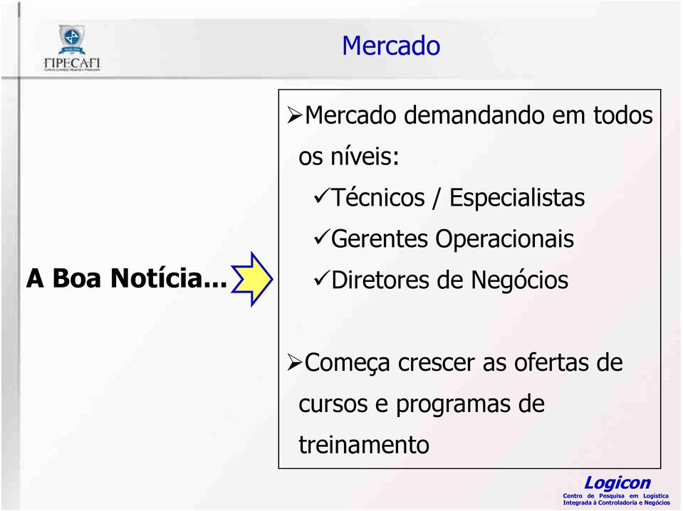 Técnicos / Especialistas Gerentes Operacionais